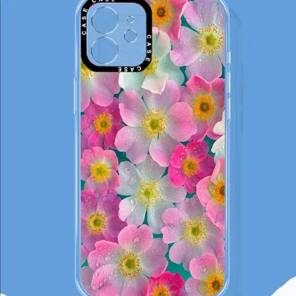 Pink Floral iPhone 12 Pro case 🌸